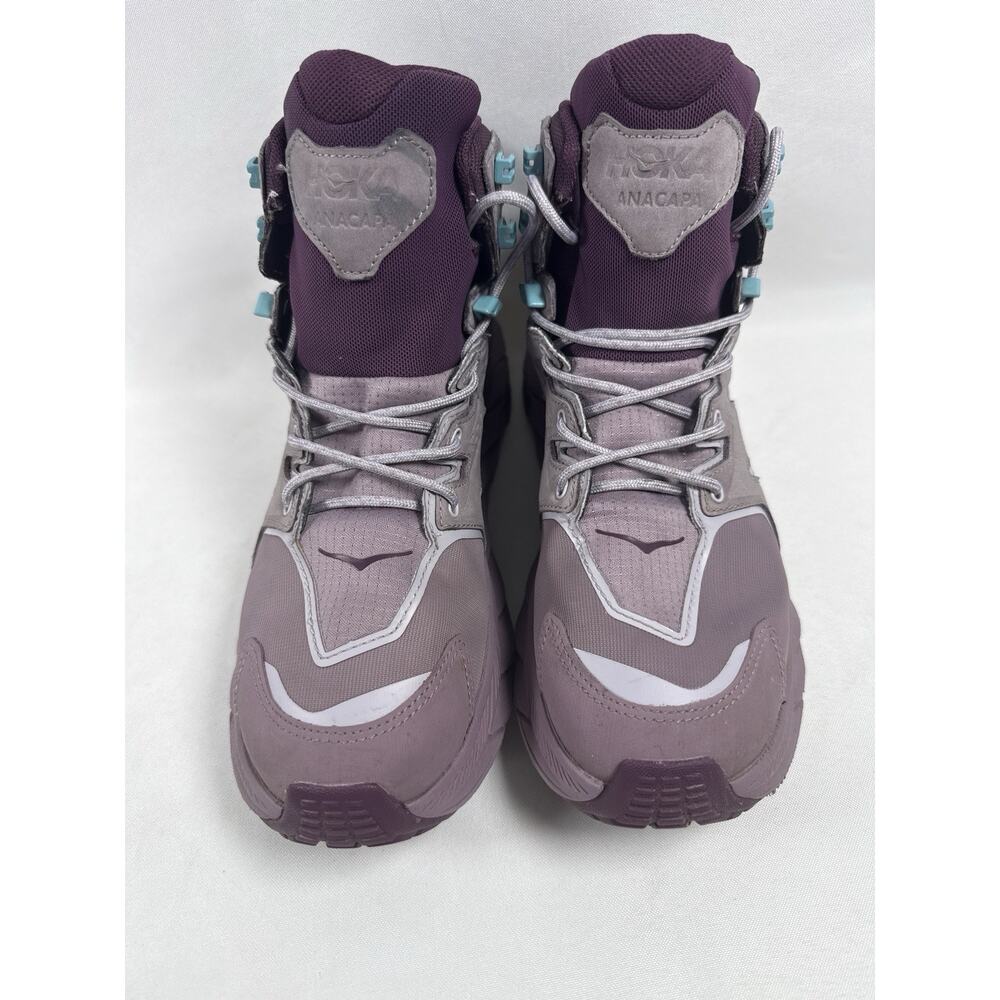 Hoka One Womens Purple Anacapa Mid GTX Gore-Tex Boots Size 8 B - Picture 4 of 9
